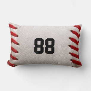 Baseball with Customisable Number Lumbar Cushion