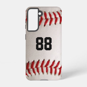 Baseball with Customisable Number Samsung Galaxy Case
