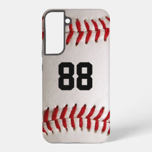Baseball with Customisable Number Samsung Galaxy Case