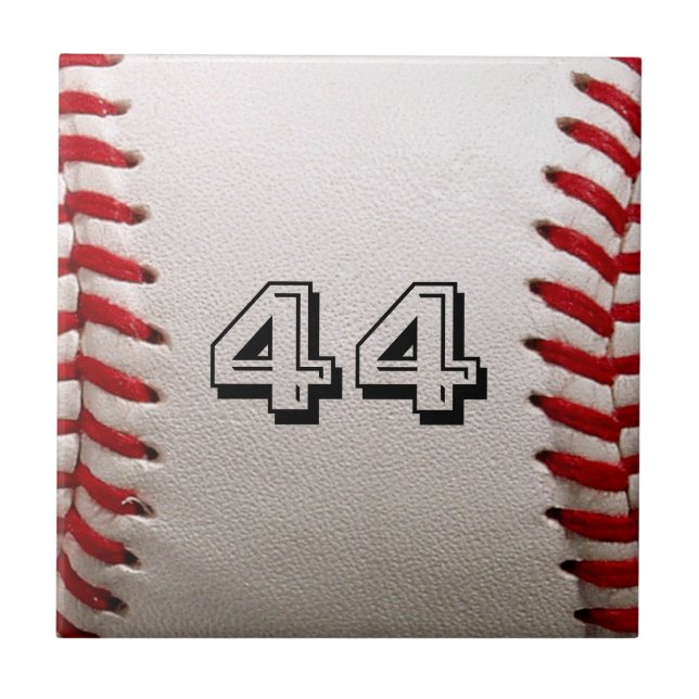 Baseball with Customisable Number Tile (Front)