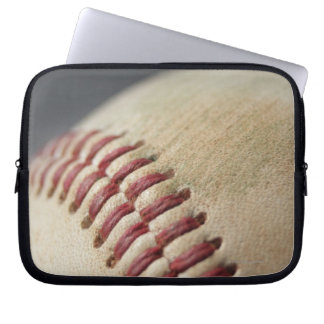 Baseball with impact mark. laptop sleeve