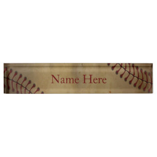 Baseball with Monogram Nameplate