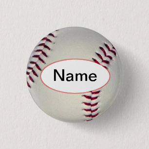 baseball with your nasty on it 3 cm round badge