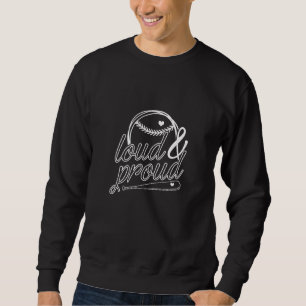 Baseball Womens Baseball Player Softball Baseball  Sweatshirt