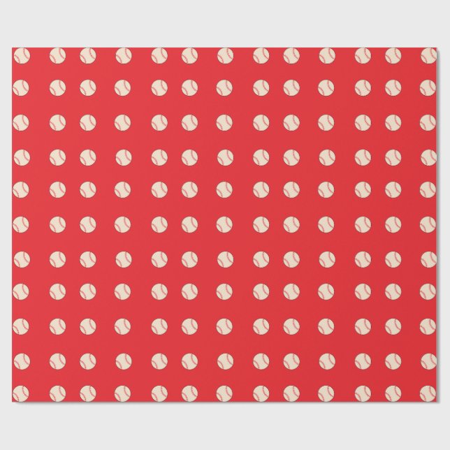 Baseball Wrapping Paper (Flat)