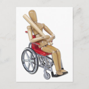 BaseballBatWheelchair Postcard