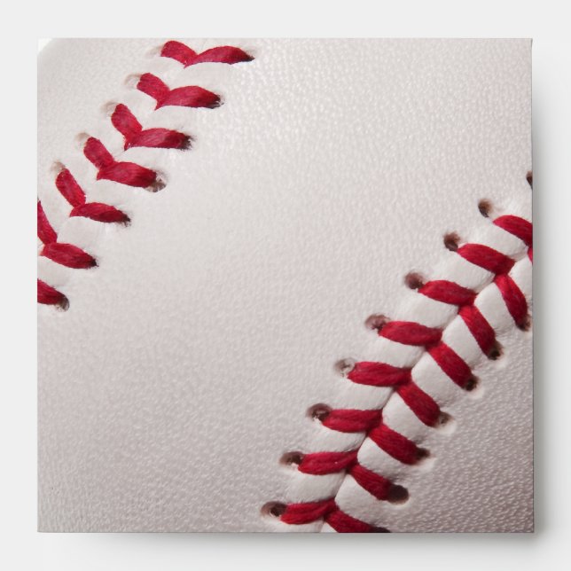 Baseballs - Customise Baseball Background Template Envelopes (Front)