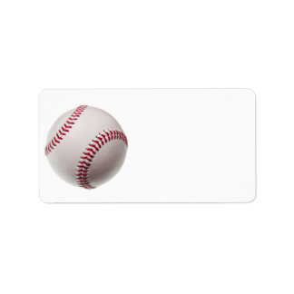 Baseballs - Customise Baseball Background Template Label