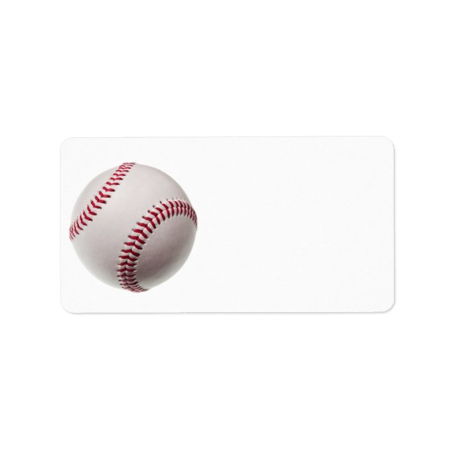 Baseballs - Customise Baseball Background Template Label (Front)
