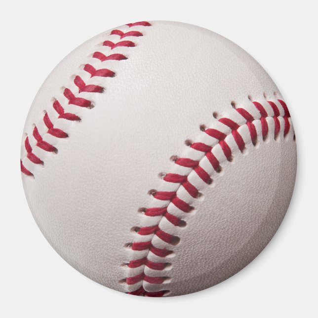 Baseballs - Customise Baseball Background Template Magnet (Front)