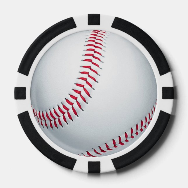 Baseballs Poker Chips (Front)