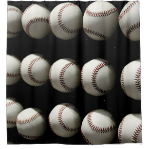 Baseballs Shower Curtain