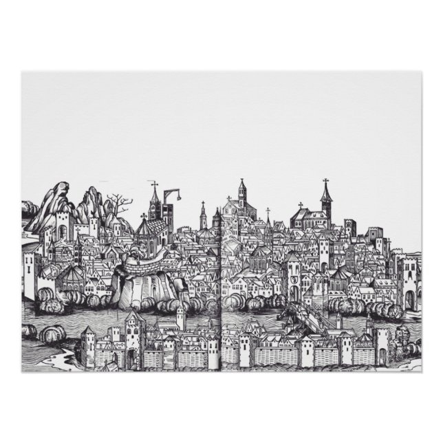 Basel city in northwestern Switzerland Poster (Front)