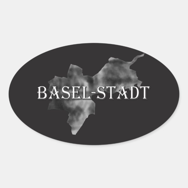 Basel-City Oval Sticker (Front)