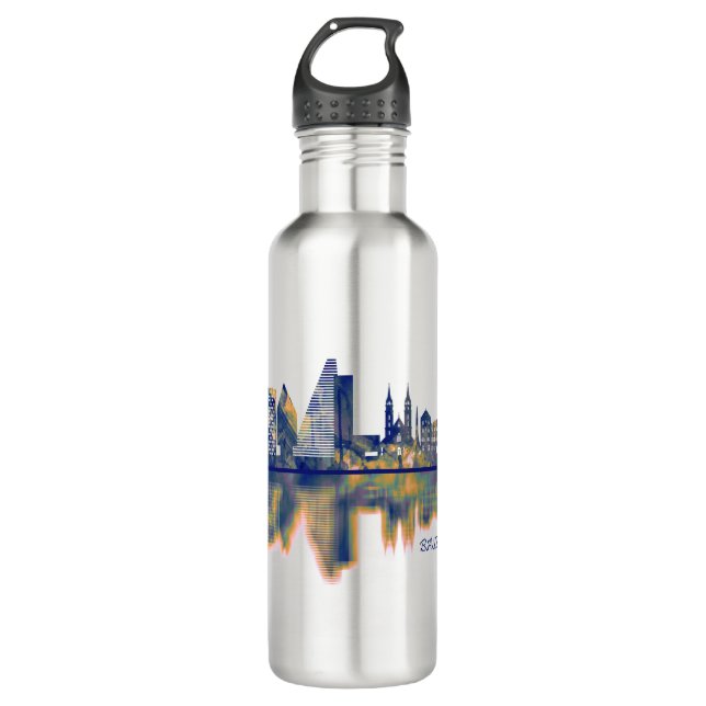 Basel Skyline 710 Ml Water Bottle (Front)