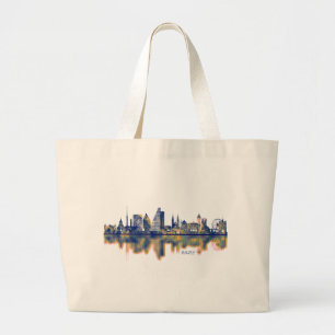 Basel Skyline Large Tote Bag