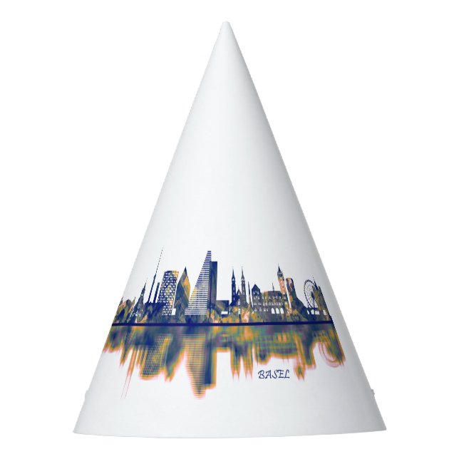 Basel Skyline Party Hat (Front)