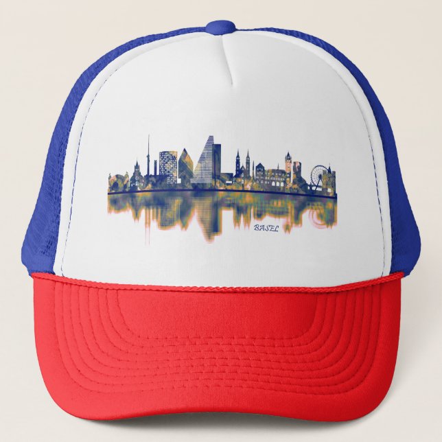 Basel Skyline Trucker Hat (Front)