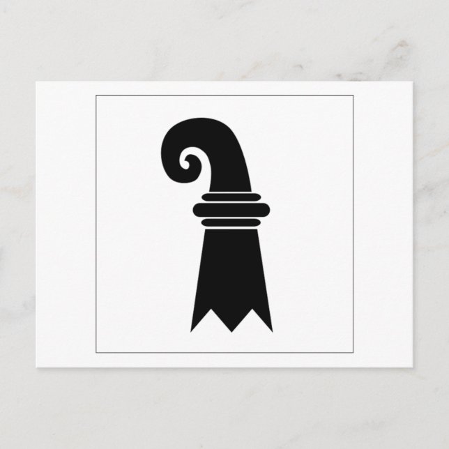 Basel-Stadt Flag Postcard (Front)