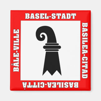 Basel Stadt Switzerland Flag Magnet