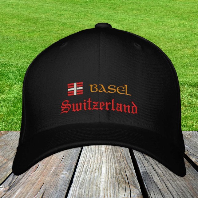 Basel & Switzerland fashion / Swiss Flag Patriots Embroidered Hat (Creator Uploaded)