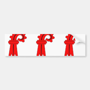 Basel, Switzerland flag Bumper Sticker