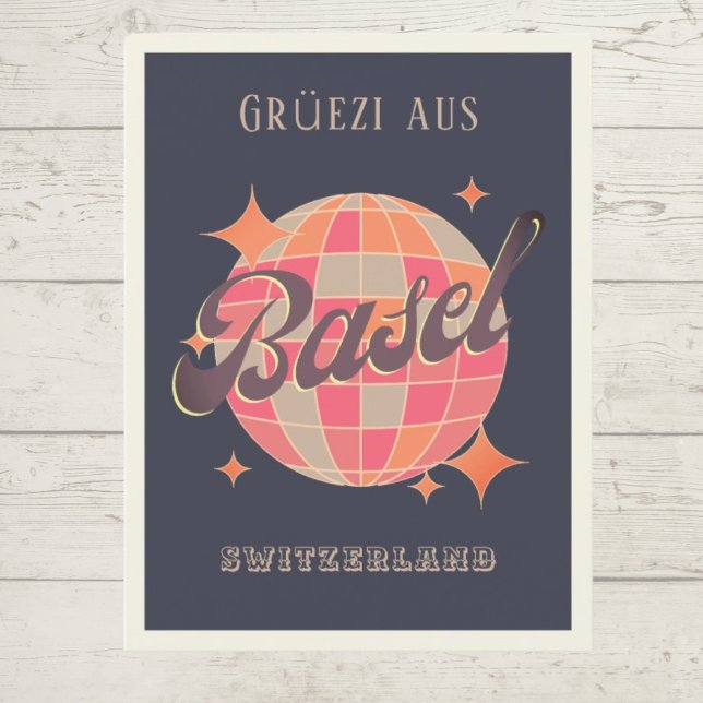 Basel Switzerland Schweiz city Grüezi greetings Postcard (Creator Uploaded)