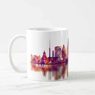 Basel Switzerland Skyline Coffee Mug