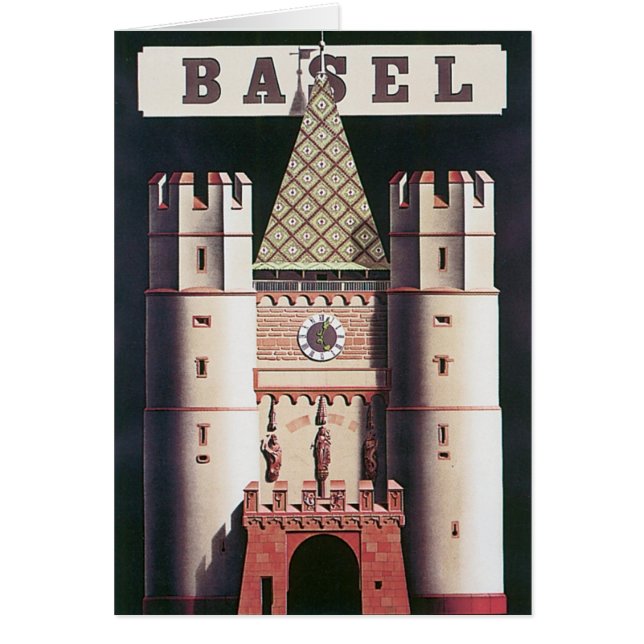 Basel Vintage Travel Poster (Front)