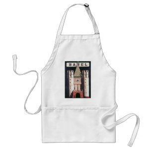 Basel Vintage Travel Poster Standard Apron