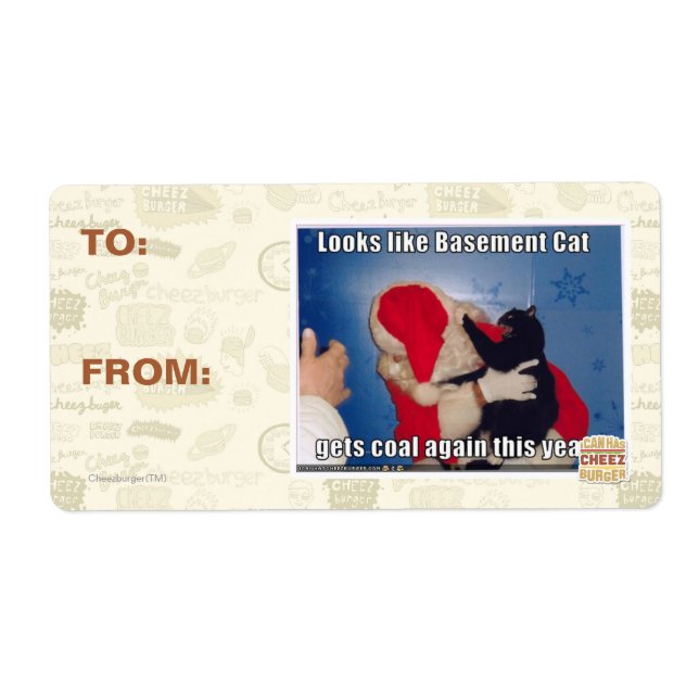 Basement Cat gets coal (Front)