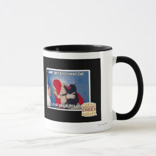 Basement Cat gets coal Mug