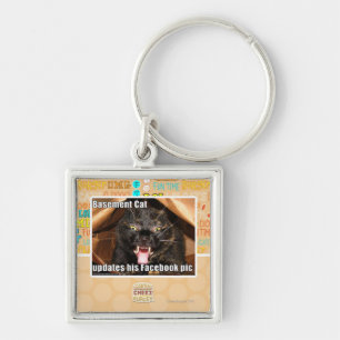Basement Cat Key Ring