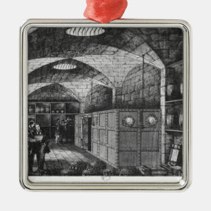 Basement of the Bank of France in Paris, 1897 Metal Tree Decoration