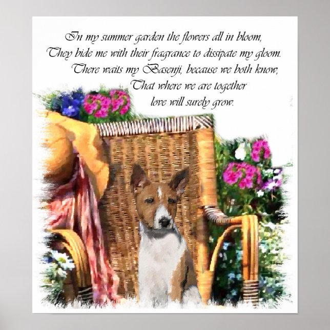 Basenji Art Gifts Print (Front)