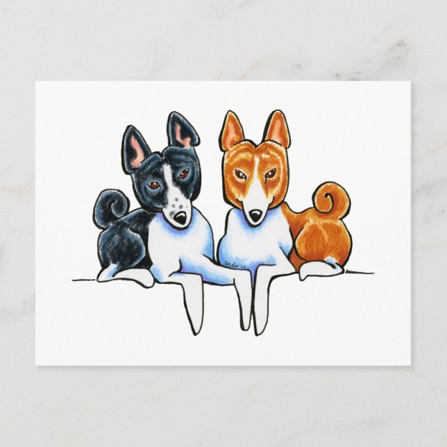 Basenji Buds Postcard (Front)