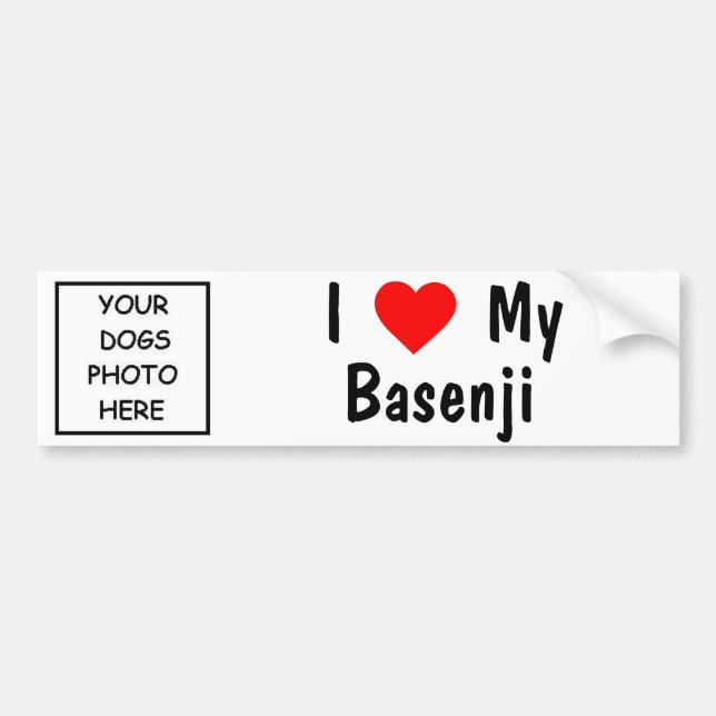 Basenji Bumper Sticker (Front)