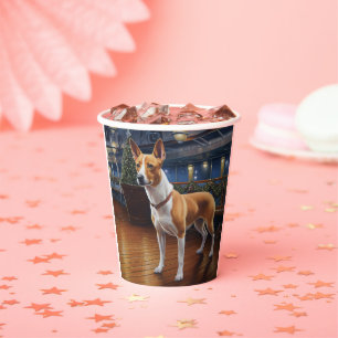 Basenji Christmas Cruise: Pawsome Holiday Delight  Paper Cups