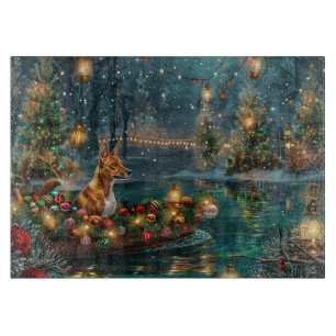Basenji Christmas Festive Voyage Cutting Board