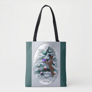 Basenji Christmas  Tote Bag