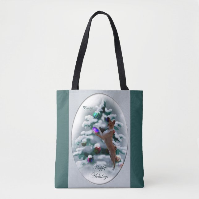 Basenji Christmas  Tote Bag (Front)