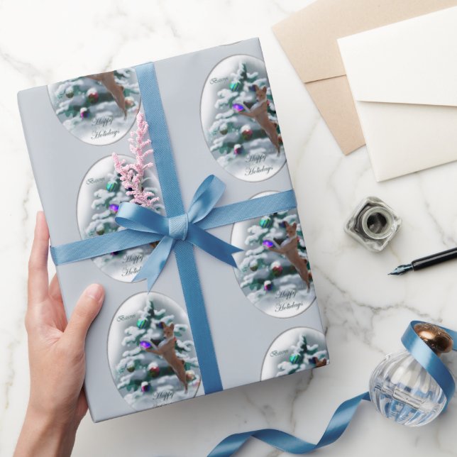 Basenji Christmas Wrapping Paper (Gifting)