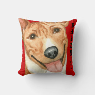 Basenji Colour Block Cushion