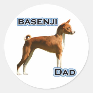Basenji Dad 4 - Sticker