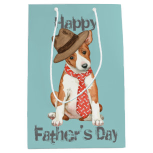 Basenji Dad Medium Gift Bag