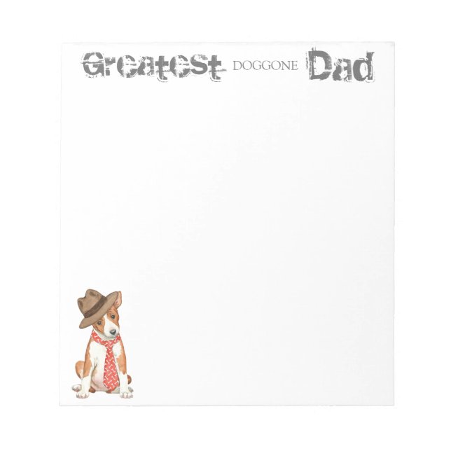 Basenji Dad Notepad (Front)