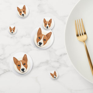 Basenji Dog 3D Inspired Confetti