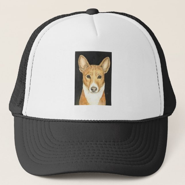 "Basenji" Dog Art Hat (Front)