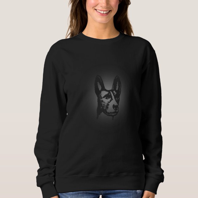 Basenji dog   for men women sweatshirt (Front)