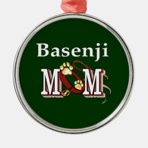 Basenji Dog MOM Metal Tree Decoration